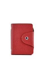 Kaarthouder Grained Miniprix Rood grained CK-99
