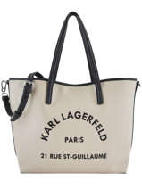 Sac Cabas Rue St Guillaume Cuir Karl lagerfeld Blanc rue st guillaume 201W3114