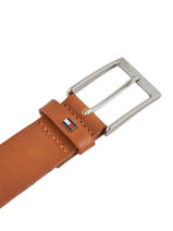 Verstelbare Herenriem Leder Tommy hilfiger Bruin belt AM05901-vue-porte