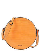 Sac Bandoulire L Darwin Cuir Etrier Orange darwin EDAR07