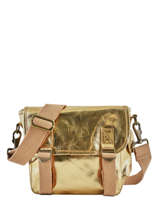 Cross Body Tas Metal Leder Sac us Goud metal PETIT-ME