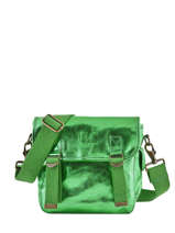 Sac Bandoulire Metal Cuir Sac us Vert metal PETIT-ME