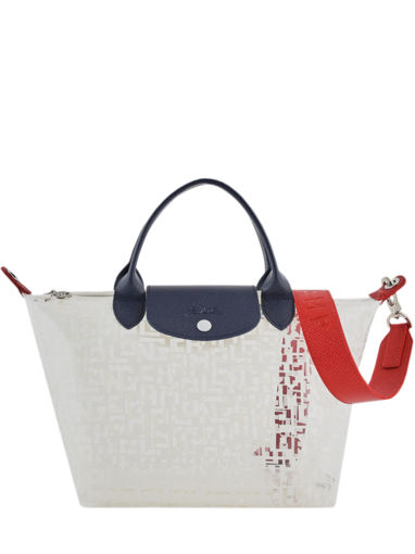 Longchamp Le pliage lgp transparent Sac porté main Blanc