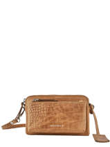 Cross Body Tas Croco Cody Leder Burkely Bruin croco cody 882029