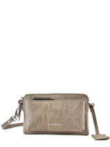 Cross Body Tas Croco Cody Leder Burkely Grijs croco cody 882029