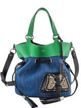 Sac Seau L Premier Flirt Denim Cuir Lancel Multicolore premier flirt A10568