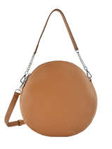 Sac Port paule Anna Cuir Nathan baume Marron nathan 9