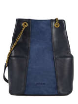 Sac Shopping Alizee Cuir Nat et nin Bleu vintage ALIZEE