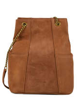 Sac Shopping Alizee Cuir Nat et nin Marron vintage ALIZEE