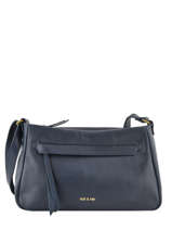 Cross Body Tas Vintage Leder Nat et nin Blauw vintage DIANE