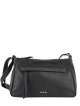 Cross Body Tas Vintage Leder Nat et nin Zwart vintage DIANE