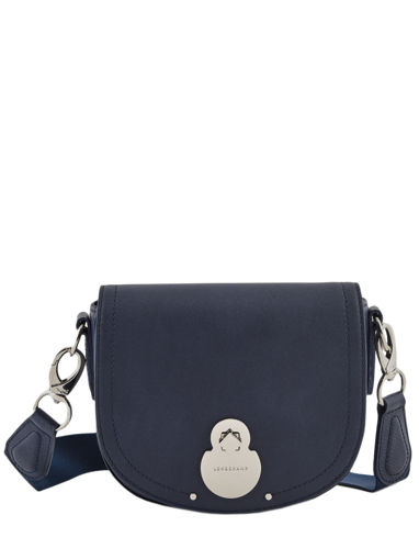 Longchamp Cavalcade Sac port travers Bleu