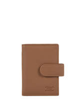 Porte-cartes 12 Fentes Cuir Crinkles Marron caviar 14041