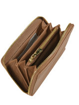 Portefeuille Caviar Cuir Crinkles Marron caviar 14256-vue-porte