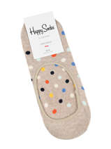 Sokken Footie 1 Paar Happy socks Zwart dot liner DOT06