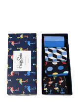 Coffret Cadeau Happy socks Noir pack XNAV09