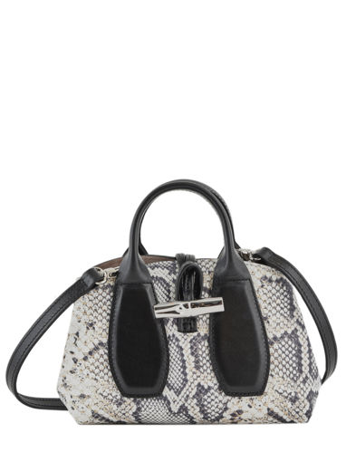 Longchamp Roseau python Sac port main Multicolore