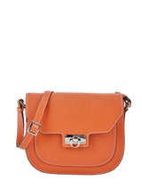 Sac Bandoulire Mandurah Cuir Mac douglas Orange mandurah LUXMAN-M