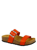 Sandales Cp Rock En Cuir Plakton Rouge women ROCK