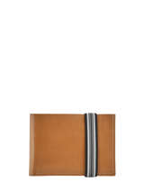 Porte-monnaie � �lastique Cuir Etrier Marron bandit manchot h EBM309