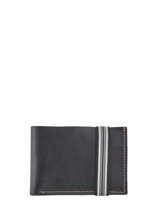Portefeuille Met Elastiek Leder Etrier Grijs bandit manchot h EBM309