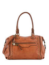 Sac Shopping Lenzy Lulu castagnette Marron vintage LENZY