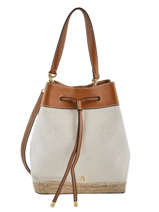 Bucket Bag Debby Drawstring Canvas Lauren ralph lauren Bruin dryden 31778762