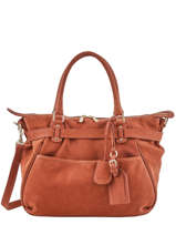 Sac  Main Lune Aim Cuir Vanessa bruno Orange lune 3V40133