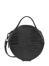 Cross Body Tas Croco Milano Zwart croco CR18044N