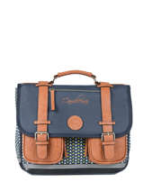 Boekentas 2 Compartimenten Cameleon Zwart vintage urban PBVBCA35