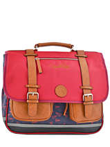 Cartable 3 Compartiments Cameleon Bleu vintage urban PBVBCA41