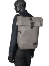 Sac  Dos Eastpak Gris pbg authentic PBGK44B-vue-porte