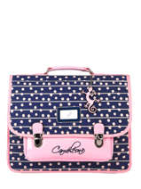 Cartable Enfant 2 Compartiments Cameleon Bleu retro CA38