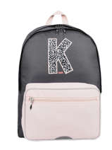 Sac  Dos 2 Compartiments Ikks Gris urban nomad 63811