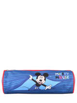 Pennenzak 1 Compartiment Mickey Blauw stripe MICNI01