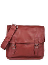 Cross Body Tas La Sacoche M Leder Paul marius Rood vintage M