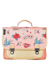 Cartable Caramel et cie Rose fille MMF