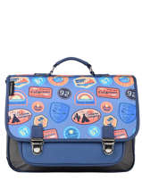 Cartable Caramel et cie Bleu gars GMG