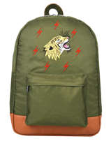 Sac  Dos 1 Compartiment Gars Caramel et cie Vert gars G