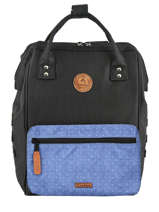 Personaliseerbare Rugzak Adventurer Medium Cabaia Zwart adventurer BAGS