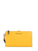 Portefeuille New Hamilton Leder Michael kors Geel jet set F9GAFW4L