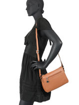 Sac Bandoulire Confort Cuir Hexagona Marron confort 466744-vue-porte