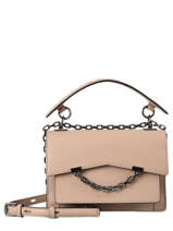 Cross Body Tas Karl Seven Leder Karl lagerfeld Beige karl seven 96KW3038