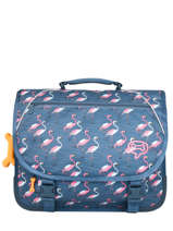 Cartable 2 Compartiments Lily Girls Stones and bones Bleu girls G