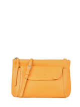 Sac Bandoulire Soft Vintage Nova Cuir Lancaster Jaune soft vintage nova 24