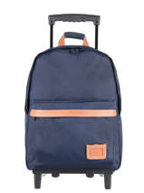 Sac  Dos  Roulettes 2 Compartiments Tann's Bleu les unis 20-73111