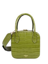 Sac Port Main S Alice Cuir Effet Croco Lancel alice croco A10764