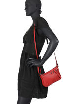 Sac Bandoulire Caviar Cuir Milano Rouge caviar G1421N-vue-porte