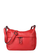 Cross Body Tas Caviar Leder Milano Rood caviar CA20075N