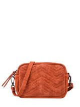 Sac Bandoulire Velvet Cuir Milano Rouge velvet VE19111